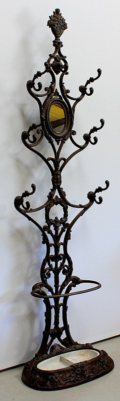 Vestiaire Porte-Parapluie en Fonte, de A. Corneau, Frères Charleville – Fin XIXe
