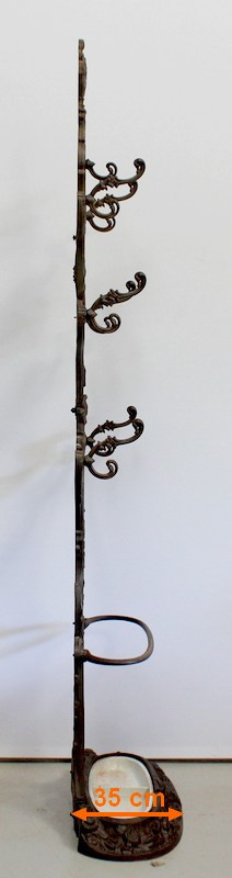Vestiaire Porte-Parapluie en Fonte, de A. Corneau, Frères Charleville – Fin XIXe