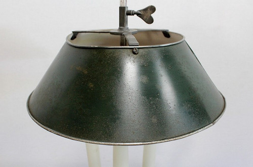 Rara lampada in bronzo, spirito Bouillotte – Inizio XX secolo