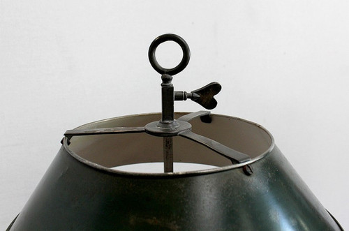 Rara lampada in bronzo, spirito Bouillotte – Inizio XX secolo