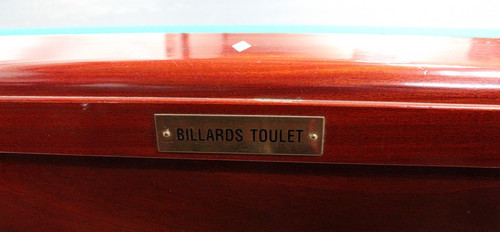 Tavolo da biliardo francese “Toulet” in mogano, stile Luigi XVI – metà del XX secolo