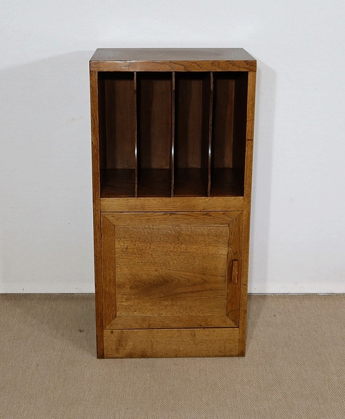 Kleiner Aktenschrank aus massiver Eiche – 1950