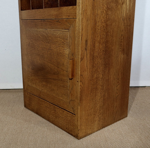 Kleiner Aktenschrank aus massiver Eiche – 1950