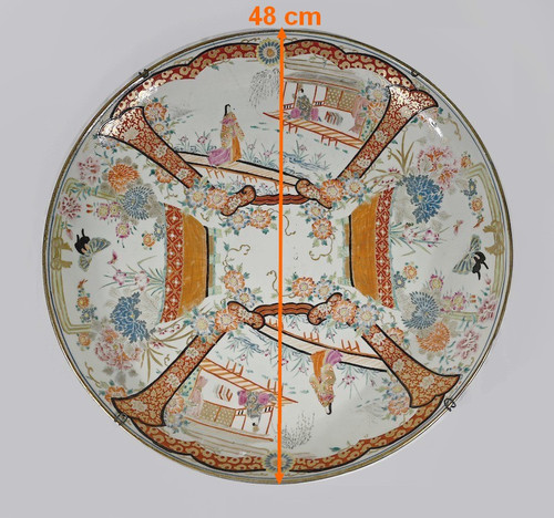 Bedeutende japanische Porzellanschale, Meiji-Ära – 2. Hälfte des 19. Jahrhunderts