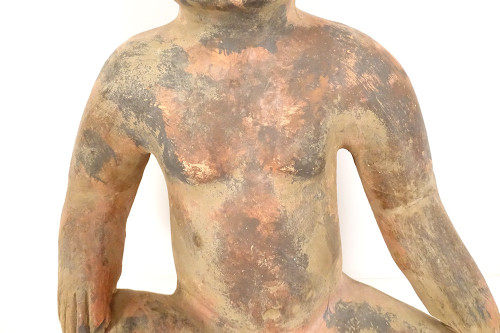 Präkolumbianische Skulptur Olmekenfigur Las Bocas Mexiko Terrakotta