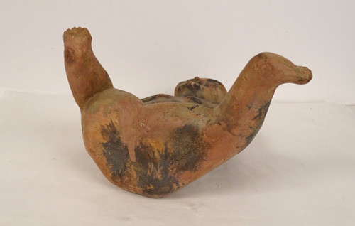 Präkolumbianische Skulptur Olmekenfigur Las Bocas Mexiko Terrakotta