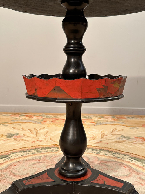 Maison Giroux, Tavolino da servitore giapponese Periodo Napoleone III 1870 circa