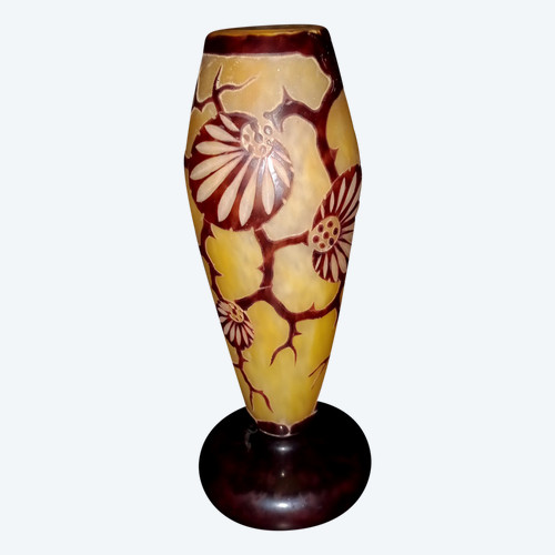 Vase "Épinettes " Le Verre Français 