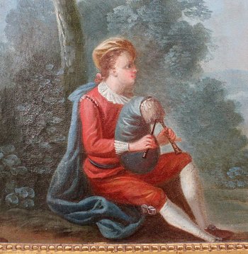 Large Trumeau Mirror, Louis XVI style - 2nd half of the 19th century