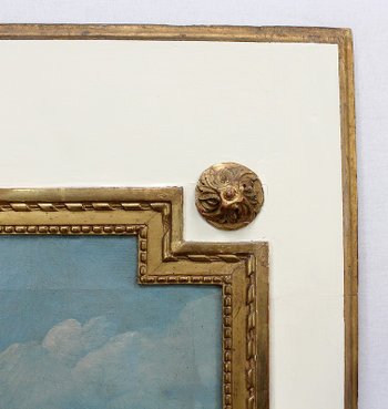 Large Trumeau Mirror, Louis XVI style - 2nd half of the 19th century