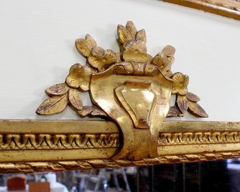 Large Trumeau Mirror, Louis XVI style - 2nd half of the 19th century