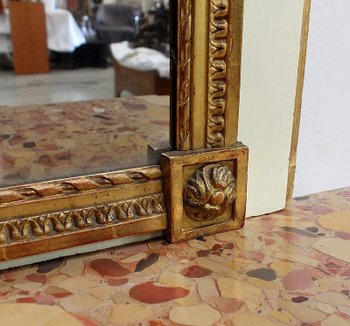Large Trumeau Mirror, Louis XVI style - 2nd half of the 19th century