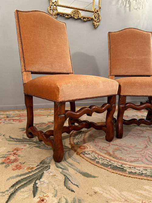 Pair Of Louis XIV Period Walnut Chairs circa 1700