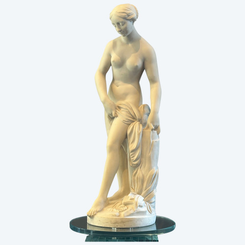 Dopo Etienne Maurice Falconet, scultura in marmo La bagnante (1716 - 1791)