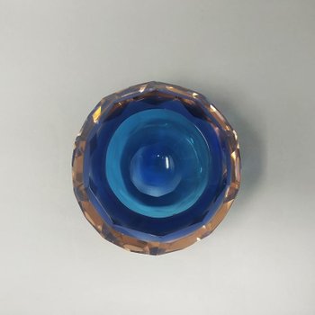 Amazing Big Blue Bowl or Catchall from the 1960s by Flavio Poli