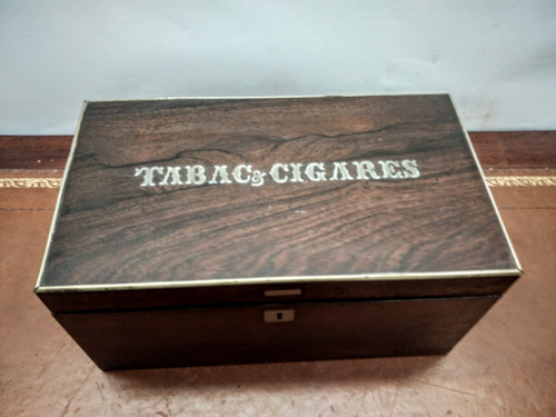 Tobacco box and cigars