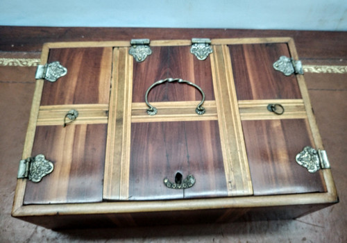 Coffret en prunier XVIIIe siècle