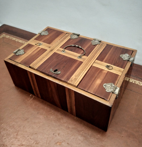 Coffret en prunier XVIIIe siècle