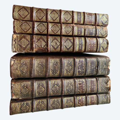 Deux fois trois volumes in folio de Droit et de Justice , Lyon 1689/1708  - et Paris 1725 Une belle réunion de deux Ouvrages