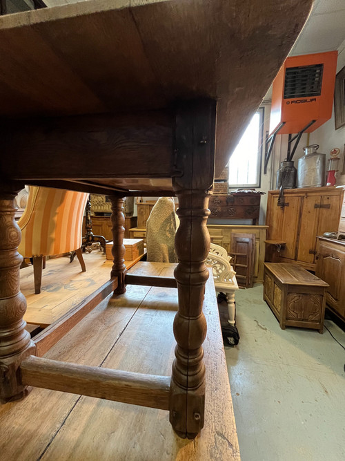 Tavolo da pranzo in castagno 1800