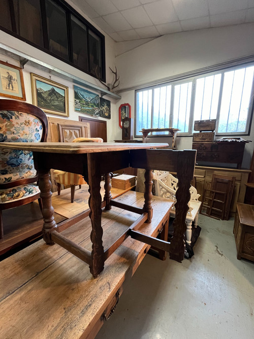 Tavolo da pranzo in castagno 1800