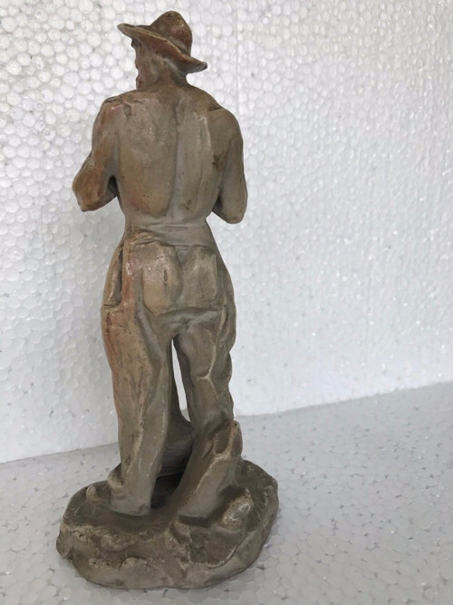 Sèvres Peasant Ceramic Signed Dalou 1907