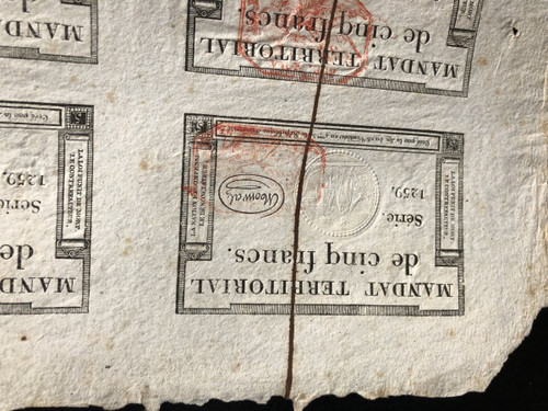 Mandat Territoriaux - 6 X 5 Francs 1796