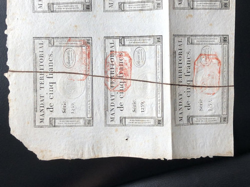 Mandat Territoriaux - 6 X 5 Francs 1796