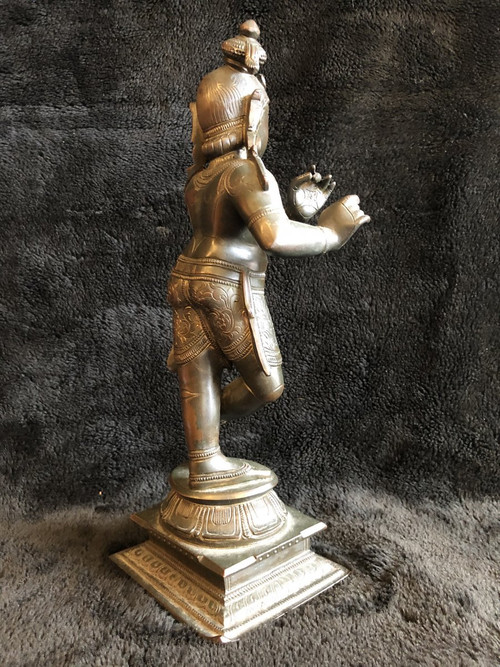 Alte Shiva-Statuette aus Bronze, 19. Jahrhundert