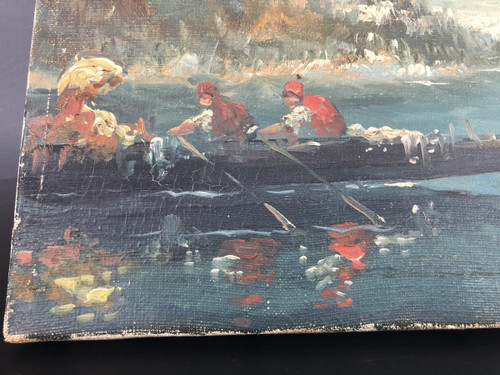 Peinture Sur Toile Vue Du Bosphore Fin XIXéme
