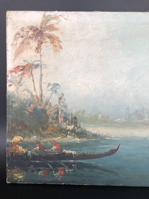 Peinture Sur Toile Vue Du Bosphore Fin XIXéme