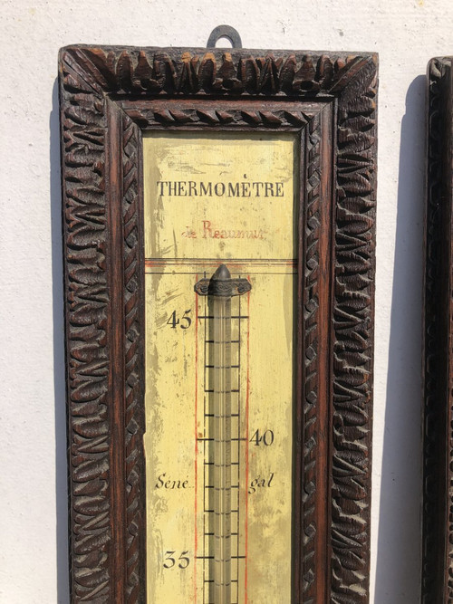 Pair Of Barometer - Thermometer