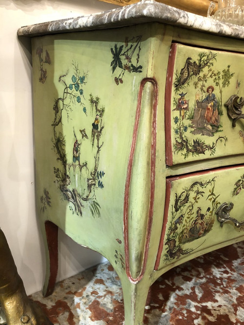 Cassettiera in arte povera Italia XVIII secolo