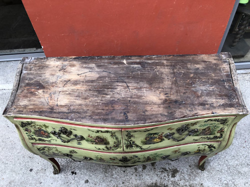 Cassettiera in arte povera Italia XVIII secolo