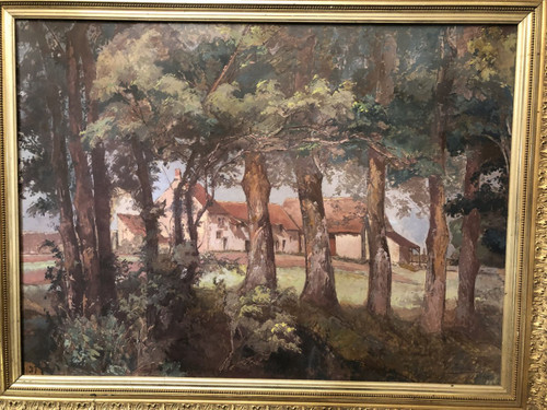 Marie Fondreton (xix-xx) Vue De La Ferme