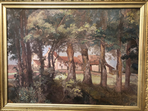 Marie Fondreton (xix-xx) Vue De La Ferme
