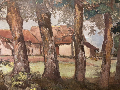 Marie Fondreton (xix-xx) Vue De La Ferme