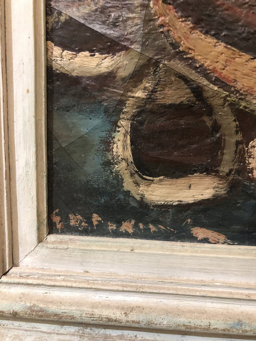 Peinture Sur Toile école Du XXe - Le Port