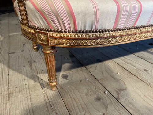 Sofa - Gilded wood - Louis XVI- c.1880.