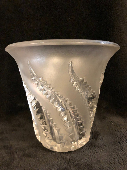 Vase Fougères Lalique Frankreich Circa 1940-50