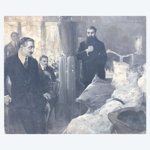 Peinture - Huile Sur Toile école Russe Vers 1900