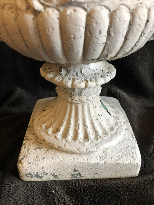 Pair Of Early 20th Century Cement Garden Vases
