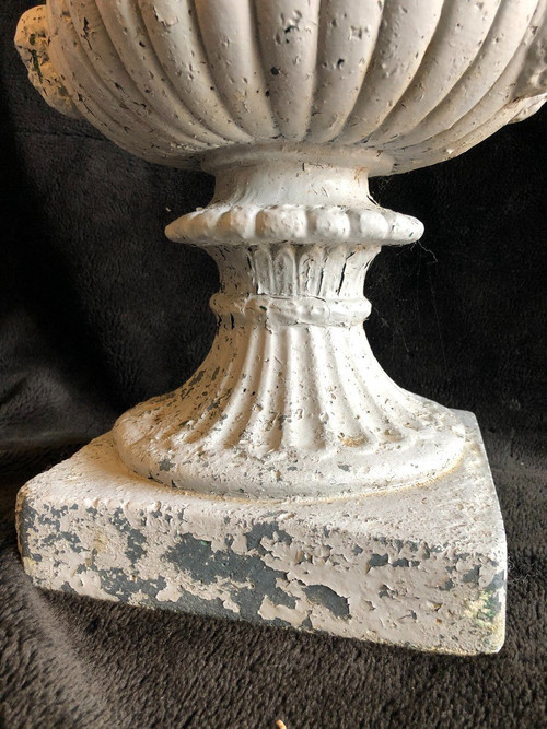Pair Of Early 20th Century Cement Garden Vases