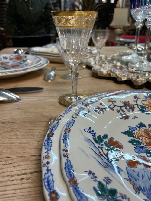 Saint Louis - Modell Callot Cristal Doré 2 Weingläser H: 14,5 Cm Thistle