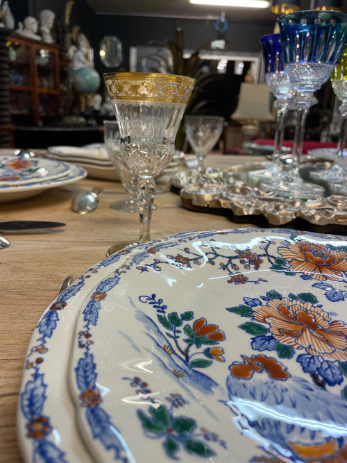 Saint Louis - Modell Callot Cristal Doré 4 Weingläser H: 13,5 Cm Thistle