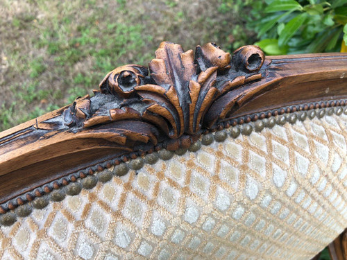 Paire De Fauteuils De Style Louis XVI époque Fin XIXème