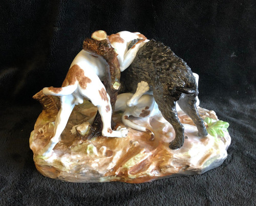 Important Meissen Porcelain Group After J.j.kaendler