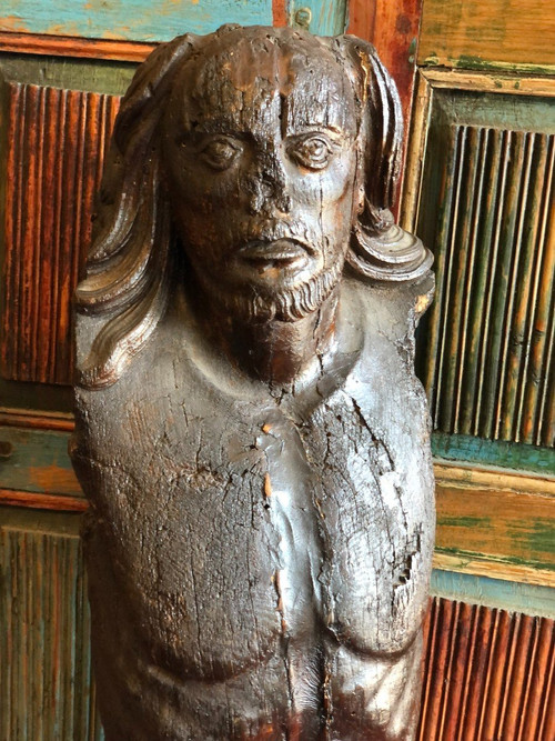 Grande Cristo ligneo Inizi del XVI secolo Altezza 130 cm
