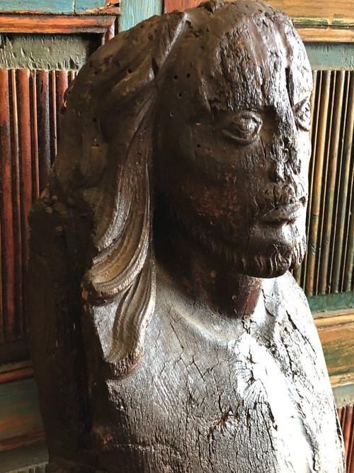 Grande Cristo ligneo Inizi del XVI secolo Altezza 130 cm