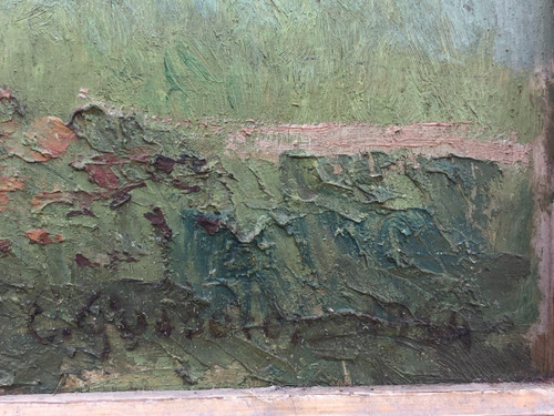 Gemälde – Gemälde auf Tafelansicht des Château De Fontainebleau